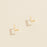 Initial Metal Stud Earrings 16 Assorted Pack