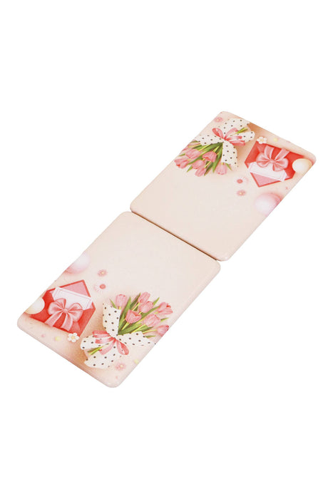 Pastel Tulips and Gifts Makeup Mirror