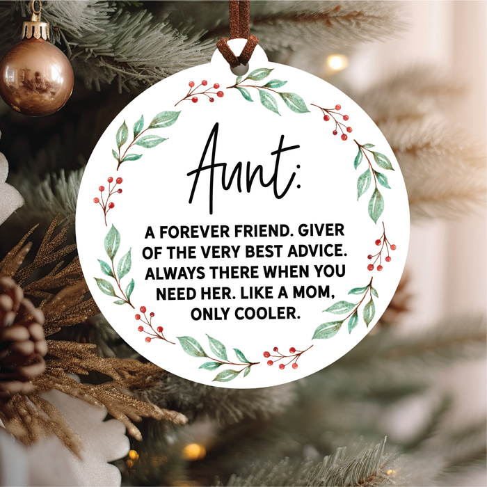 Aunt Christmas Ornament