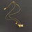 Star & Mom Heart Charm 18K Gold Plated Necklace - FGS