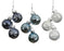 Orn Ball Bunch Navy/Blue/Silver