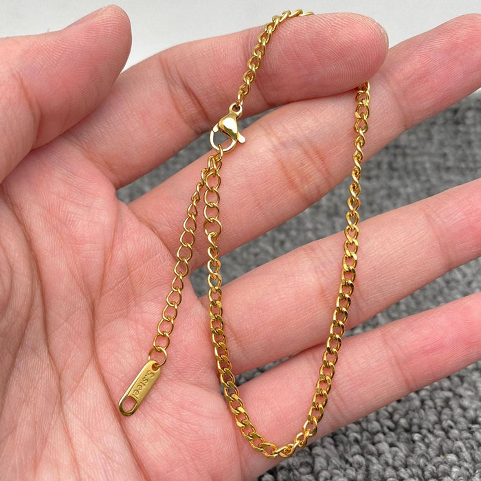 Multi Style 18K Gold Plated SS Chain DIY Accessories - FGS