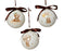 Orn Ball White Teddy & Stars