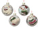 Orn Ball Silver with Farm Animals in Woolies