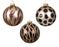 Orn Ball Tan/Rust with Designs