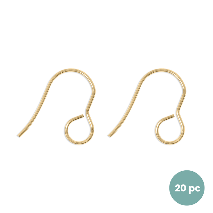 18K Gold PVD Stainless Steel Wire Earring Hooks