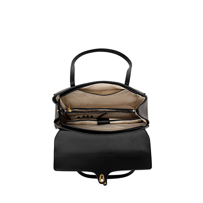 Lock - Recycled Vegan Tote Upgrade Edition - Black Pebbled