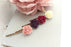 Rose Bobby Pins - Maroon and Purple