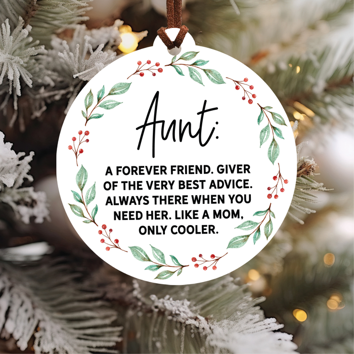 Aunt Christmas Ornament
