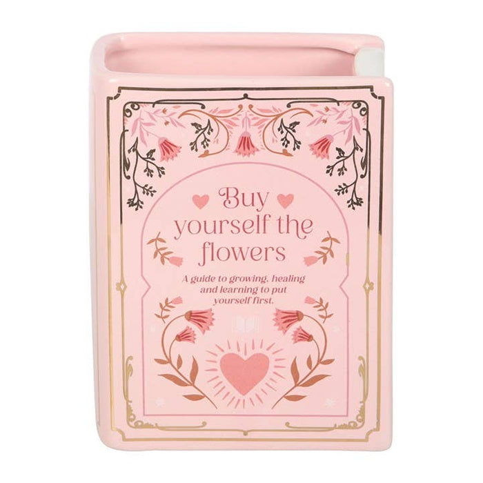 Pink Book Shaped Vase