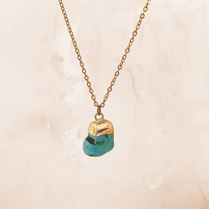 Raw Crystal Necklace - Stainless Steel Spiritual Gift