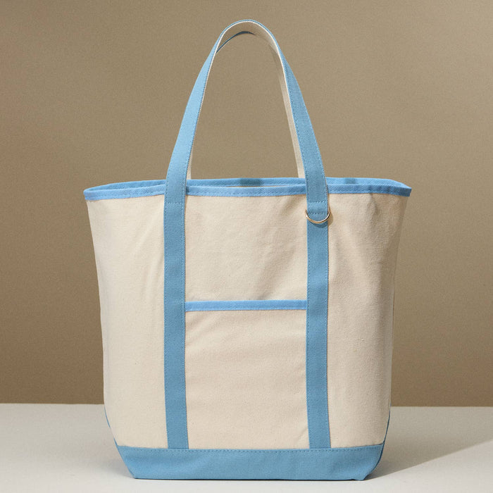 Ecofriendly Cotton Canvas Carry Tote with Charm Holder