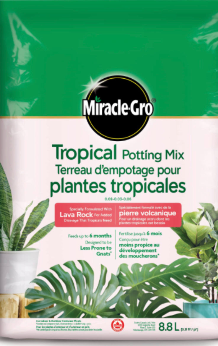 miracle gro tropical potting mix ph Miracle Grow Tropical Potting Mix 8.8L — Dutch Growers Regina