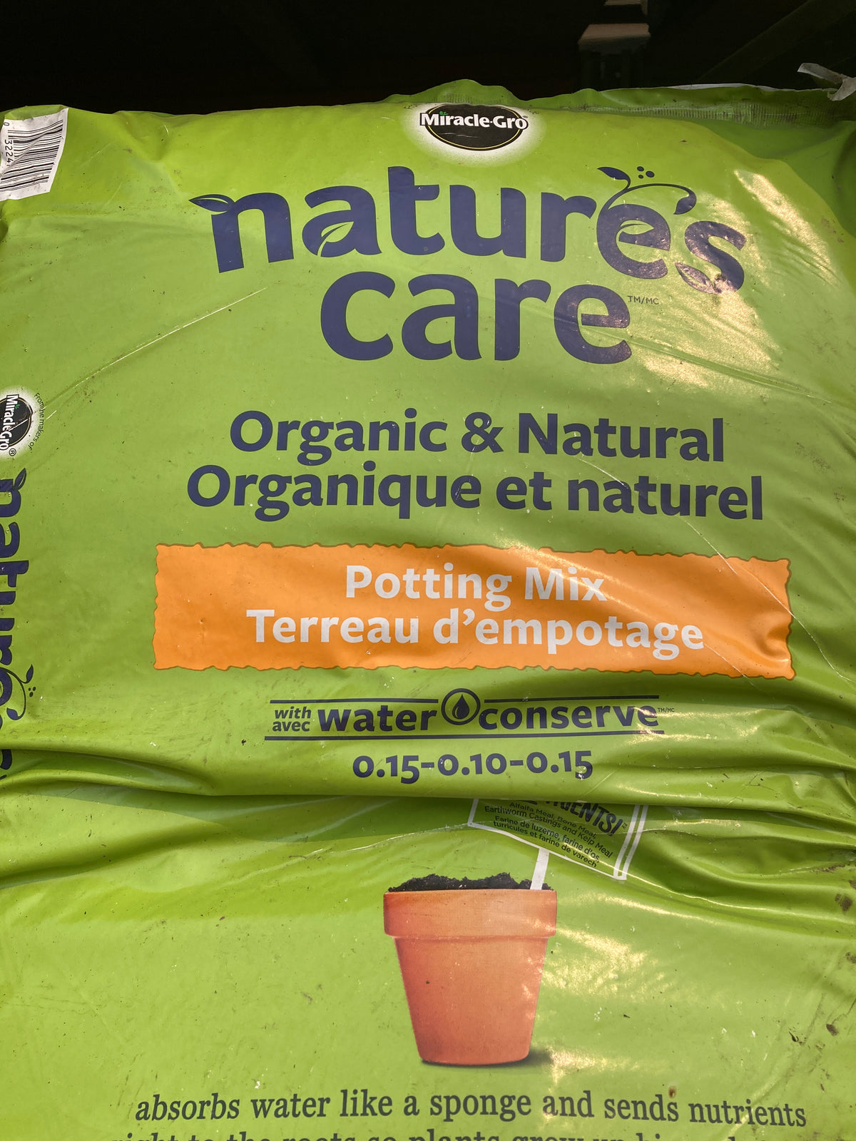 Soil Potting Mix organic natures care miraclegro 28.3L — Dutch Growers