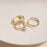 Gold Pearl Accent Ring Set