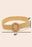 Round Buckle Braided Belt
