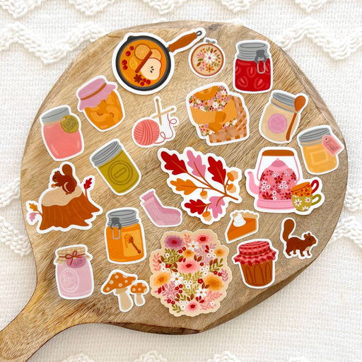 Cottage Core Flowers Sticker, 2.9x3 in.