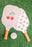 Pink Cherry Ric Rac Double-Sided Pickleball Paddle