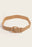 Braided Crescent Buckle Elastic Belt