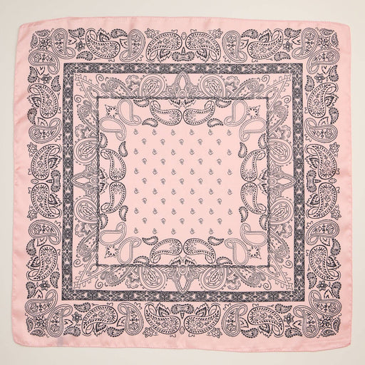 Silk Texture Paisley Bandana Square Scarf for Men & Women