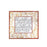 Framed Panel Lily Outline Square Scarf