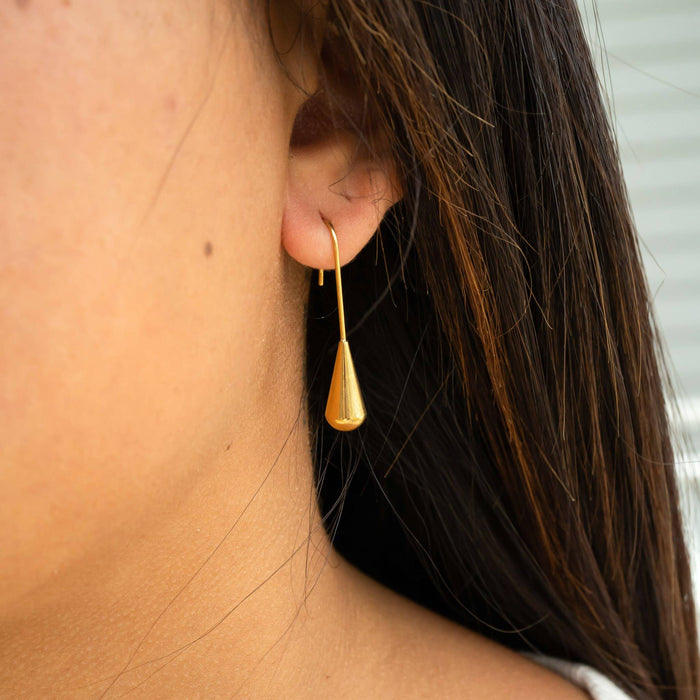 18K Gold PVD Stainless Steel Drop Earrings