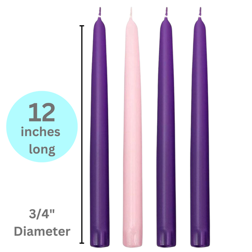 Box of Traditional Advent Taper Candles