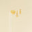 18K Gold PVD Stainless Steel Butterfly Huggie Earrings