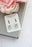 Blue Rose Cameo Earrings