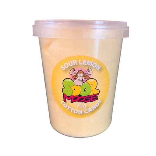 NEW SOUR LEMON COTTON CANDY 70G 1L SET OF 6
