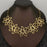 18K Golden S.Steel Hollow Large Flower Linked Necklace - FGS