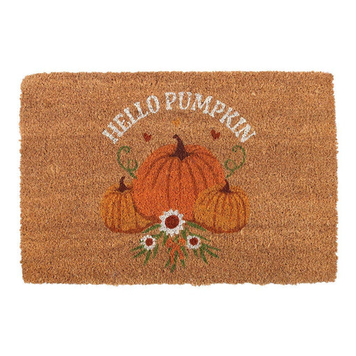Natural Autumn Hello Pumpkin Doormat