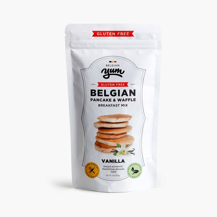 Belgian Pancake-Waffle Breakfast Mix–Vanilla-GLUTEN FREE