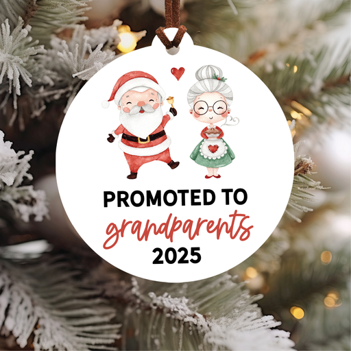Promoted To Grandparents Ornament