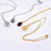Natural Stone Charm Stainless Steel Necklace