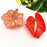 Red Floral Acetate Hair Claw Clip