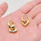 Heart 18K Gold Plated Stainless Steel Huggie Earrings