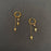 Double Cross 18K Gold Plated S.Steel Huggie Earrings