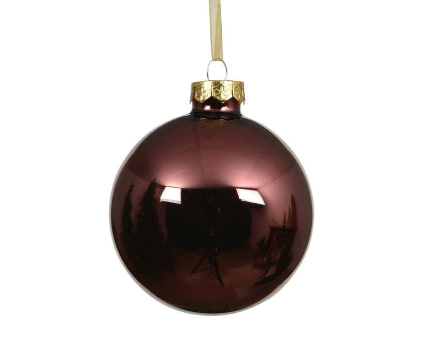 Orn Ball Oxblood 6 cm