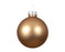 Orn Ball Caramel Brown Matte 10 cm
