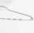 Paperclip Tennis Chain Split Necklace