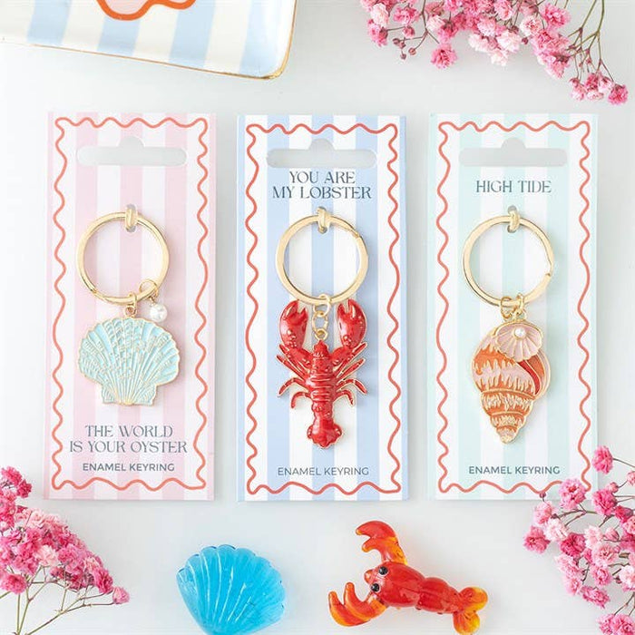 You Are My Lobster Nautical Coastal Keyring