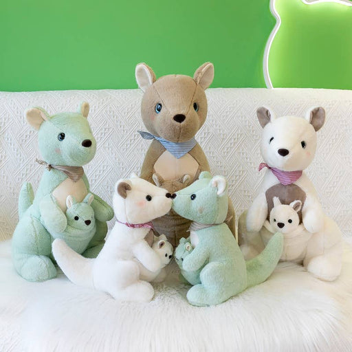 10" Mom and Baby Kangaroo Plush