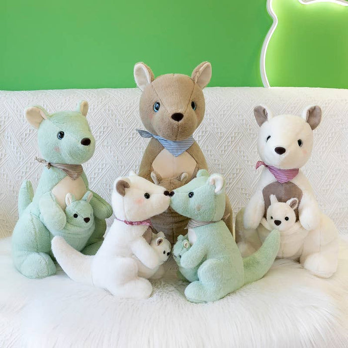 10" Mom and Baby Kangaroo Plush