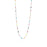 18K Gold PVD Stainless Steel Multi Confetti Chain Necklace