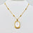 Magic Mirror Rose Stainless Steel Pendant Necklace