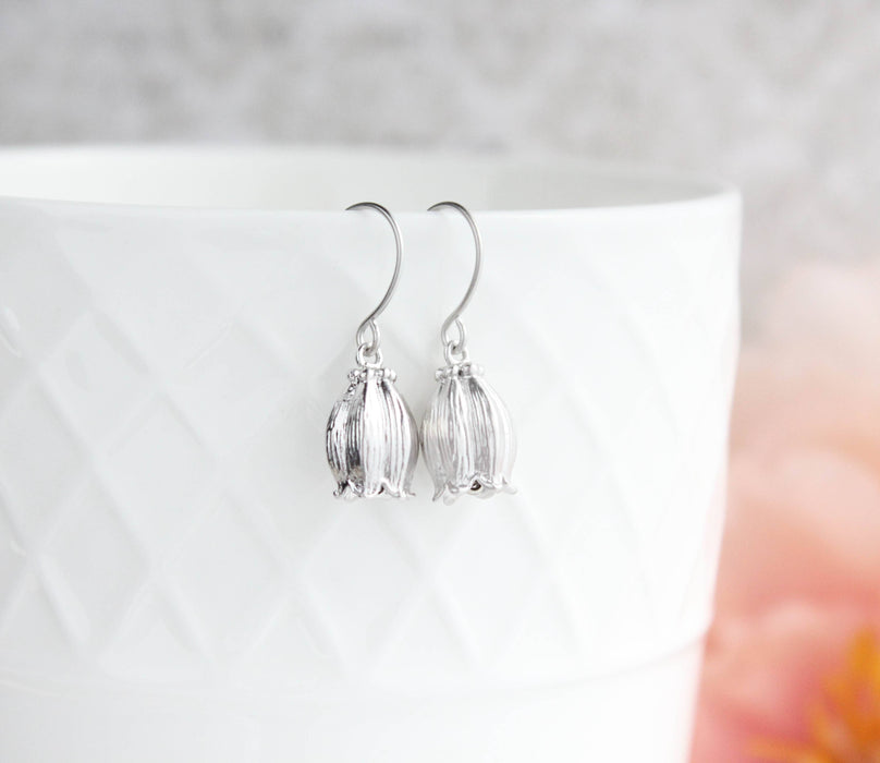 Bell Flower Earrings - GOLD