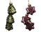 Orn Chain of Trees/Stars Green/Pnk