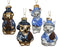 Orn Squirrel/Fox/Owl/Deer White/Brown with Blue Coats