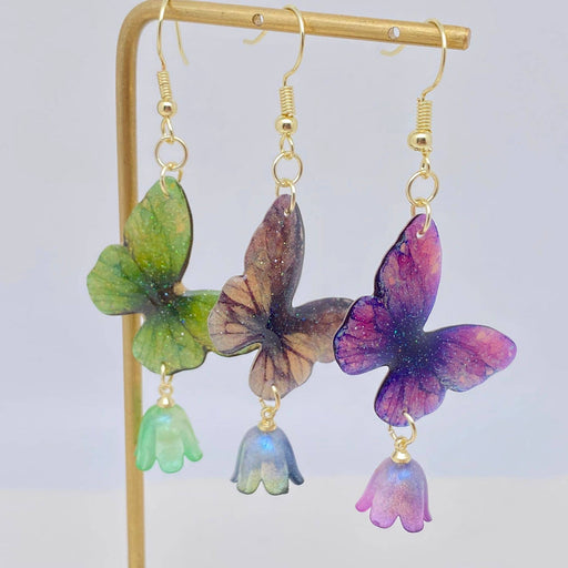 Multi Style Colorful Butterfly Flower Charm Dangle Earrings